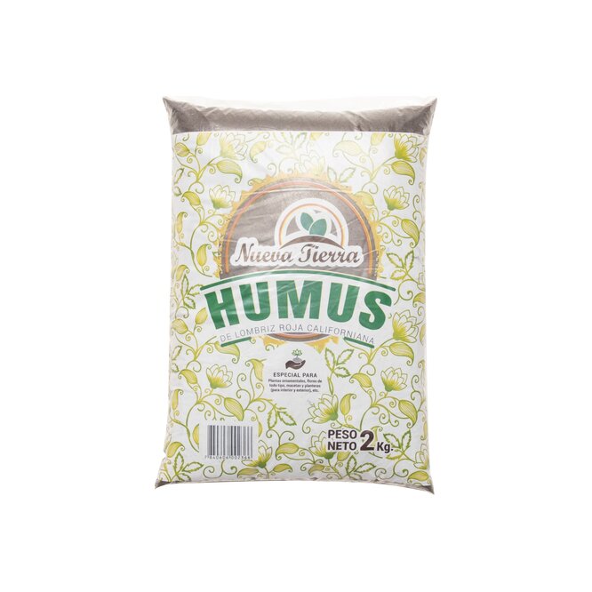 Humus de lombris roja californiana Nueva Tierra 2 kilos