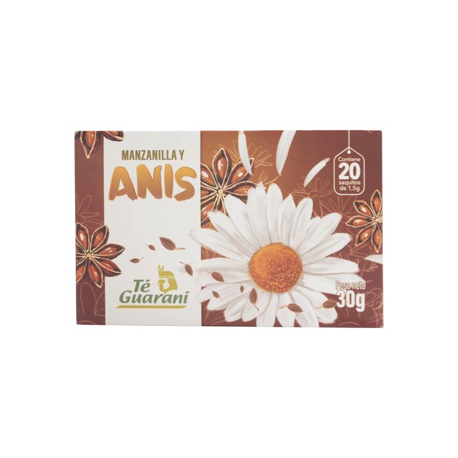 MANZANILLA Y ANIS TE GUARANI 30 GR