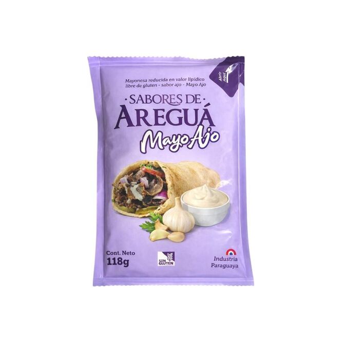 Mayonesa Mayo Ajo Sabores de Areguá 118 gramos