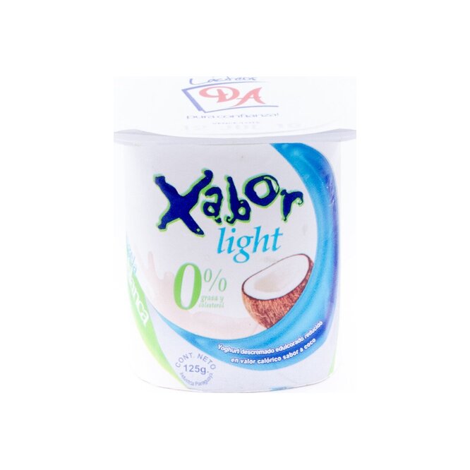 Yogurt coco xabor light pote Doña Angela 125 gramos
