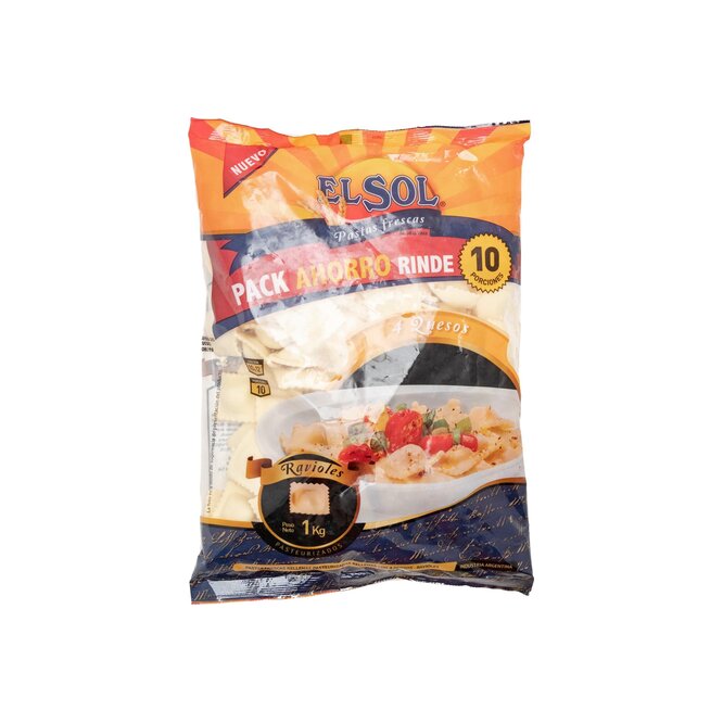 RAVIOLES 4 QUESOS 1KG EL SOL BSA EL SOL
