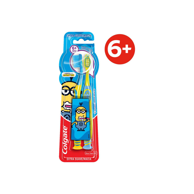 Cepillo dental Smiles 6 años pack de 2 Colgate 2 Unidades