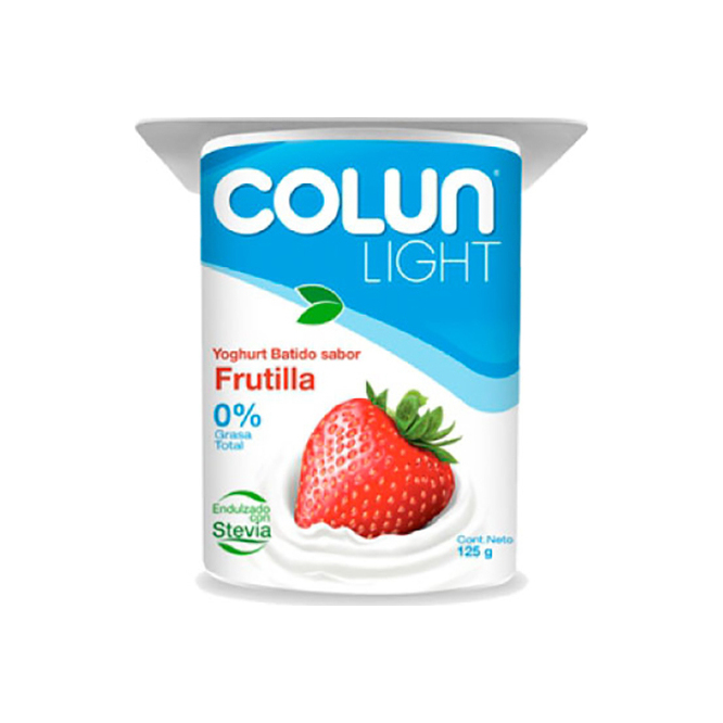 YOGHURT LIGHT SABOR FRUTILLA COLUN 120GR