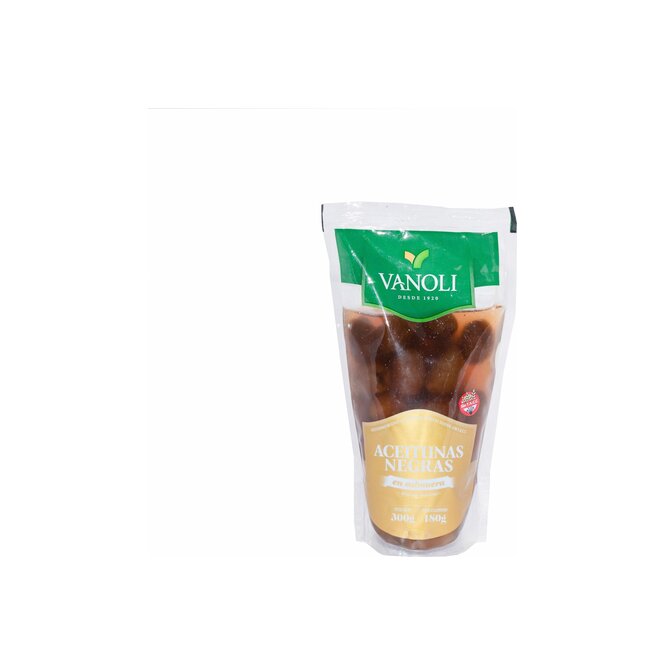 Aceituna negra en doypack Vanoli 180 gramos