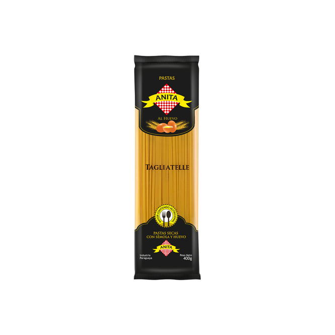 Fideo tagliatelle al huevo paquete Anita 400 gramos