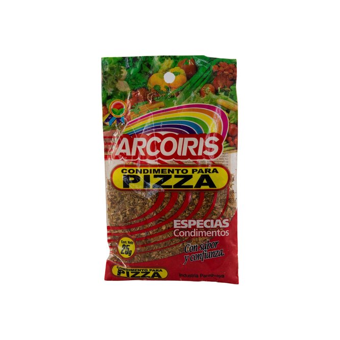 Condimento para pizza Arcoíris 25 gramos