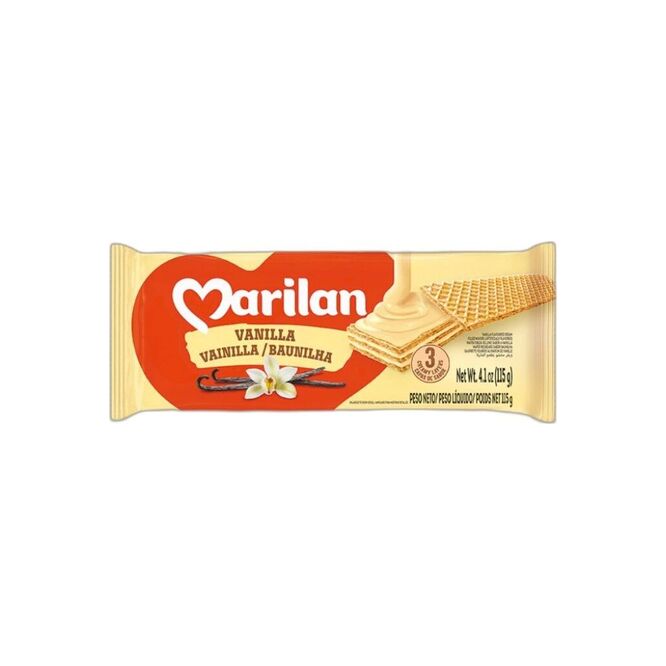Galletita Wafer Vainilla Paquete Marilan 115 gramos