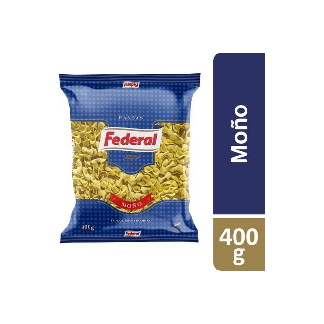 Fideo moño paquete Federal 400 gramos