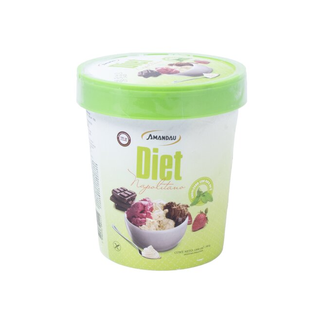 HELADO NAPOLITANO 700GR AMANDAU GOURMET
