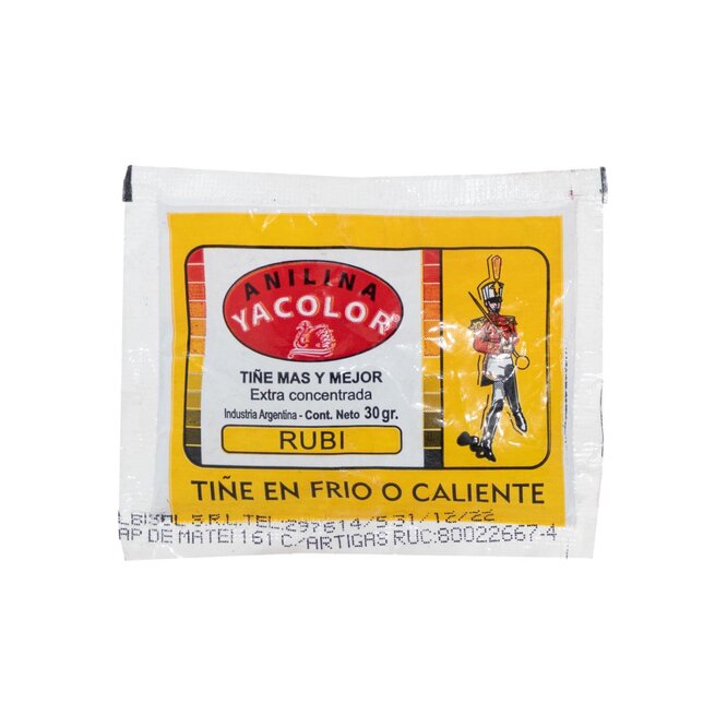 ANILINA YACOLOR RUBI 30GR SOB