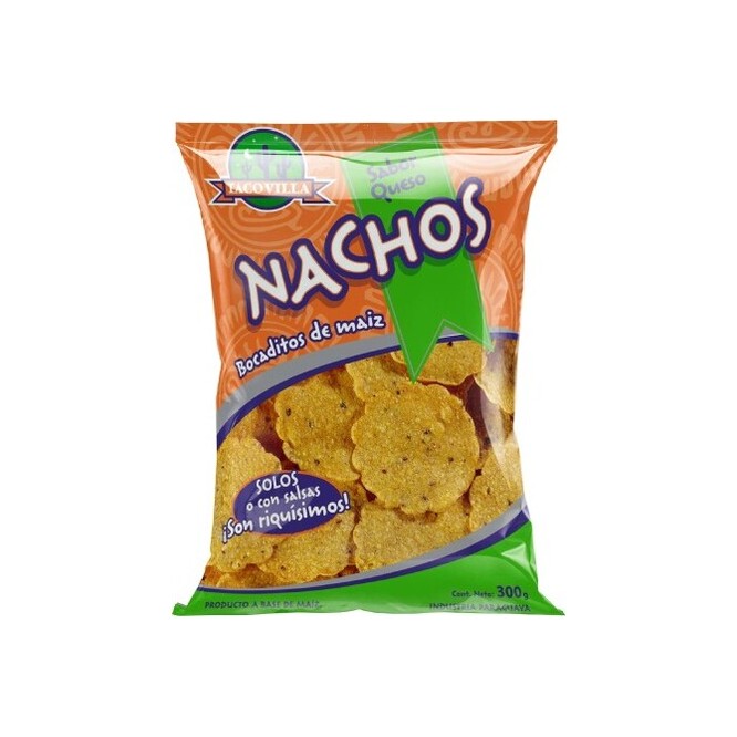 Bocadito de maíz sabor nachos Taco Villa 300 gramos