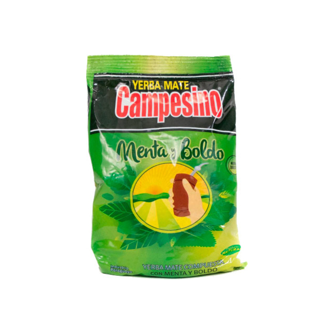 YERBA MATE CAMPESINO MENTA/BOLDO 400 GR