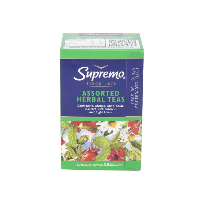 Té hierbas surtidas Supremo 20 unidades