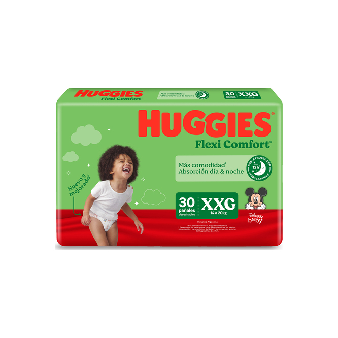 Pañal desechable tamaño XXG Huggies 30 unidades