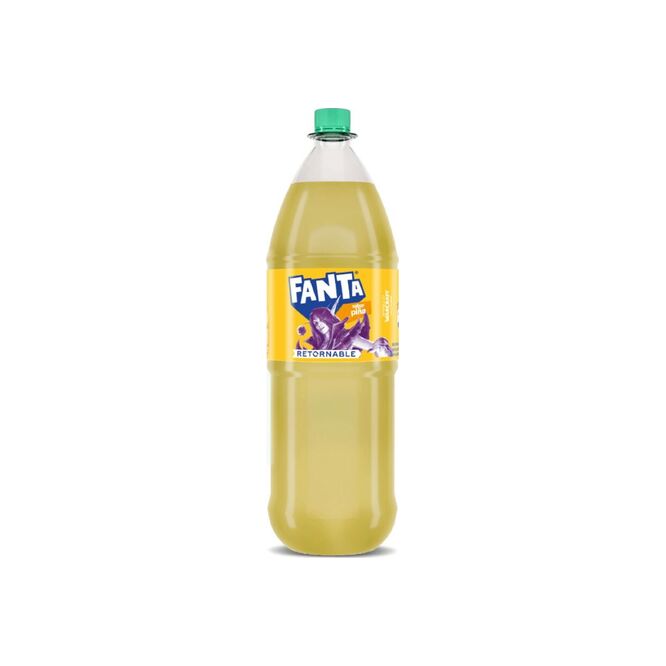 Gaseosa Retornable sabor Piña en botella Fanta 2 litros