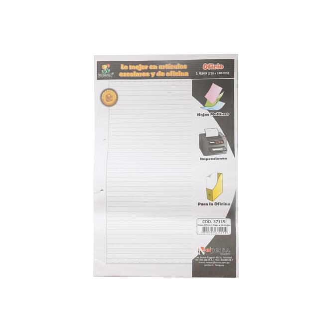 BLISTER HOJA CAMBIABLE T/OFICIO 1R. 50HS