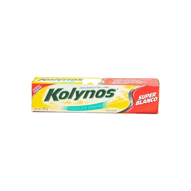 Crema dental super blanco Kolynos 90 gramos