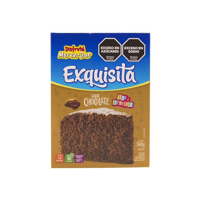 Bizcochuelo de chocolate Exquisita 540 gramos
