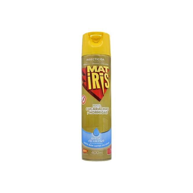 Insecticida mata cucaracha y hormiga base acuosa en Aerosol Matiris 400 ml