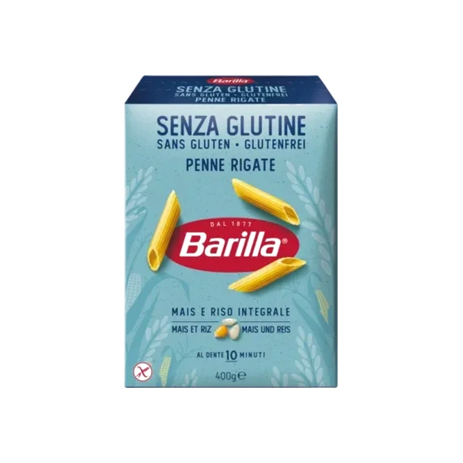 Fideos penne rigate en caja Barilla 400 Gramos
