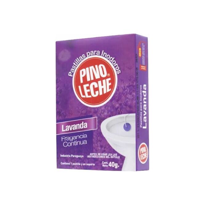 Pastilla para Inodoro Lavanda en caja Pino Leche 40 gramos