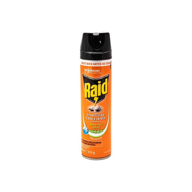 INSECTICIDA AER RAID CASA/JARDIN 360ML