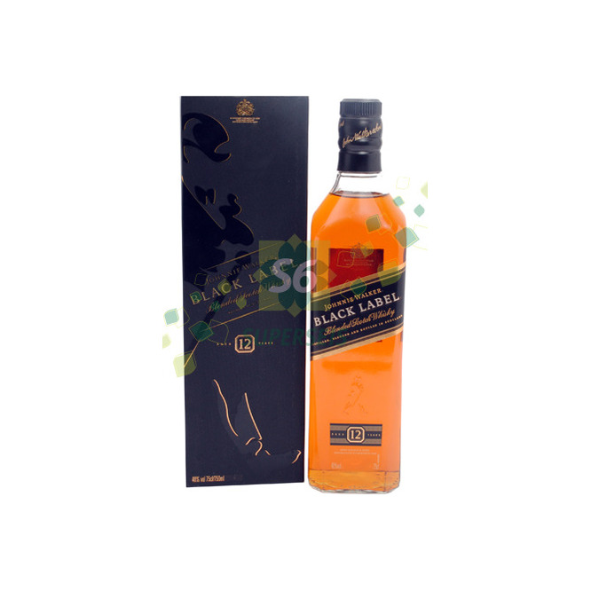 WHISKY JOHNNIE WALKER BLACK LABEL 750ML