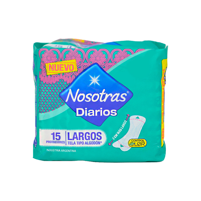 PROTECTOR NOSOTRAS DIARIOS LARGOS 15UN