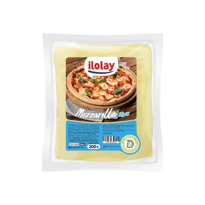 Queso Mozzarella Light Ilolay 200 gramos