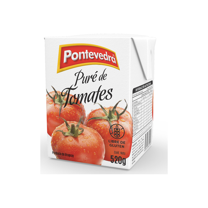 Pure de tomate tetra Pontevedra 520 gramos