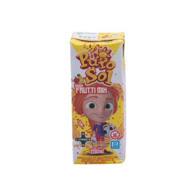 JUGO LISTO FRUTTI MIX 200ML PURO SOL TET