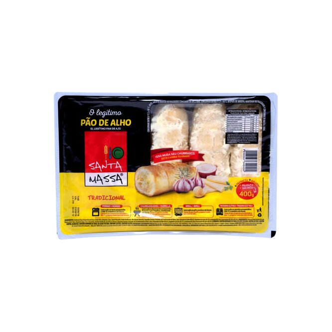 Pan de Ajo Tradicional Santa Massa 400 gramos
