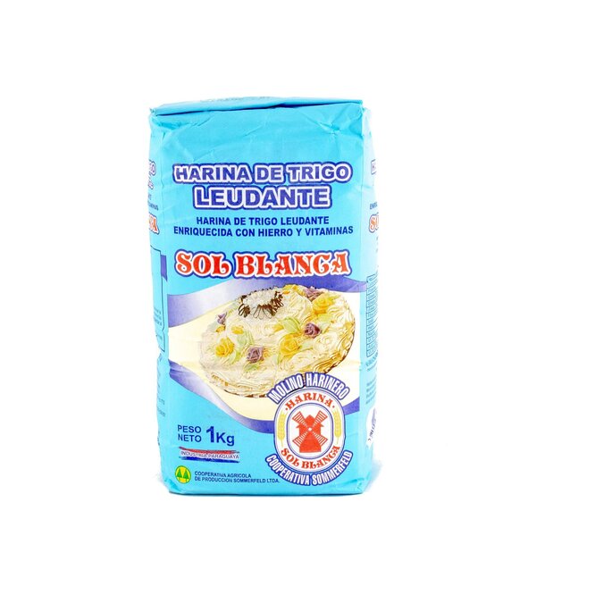 Harina de Trigo Leudante en Paquete Sol Blanca 1 kilo