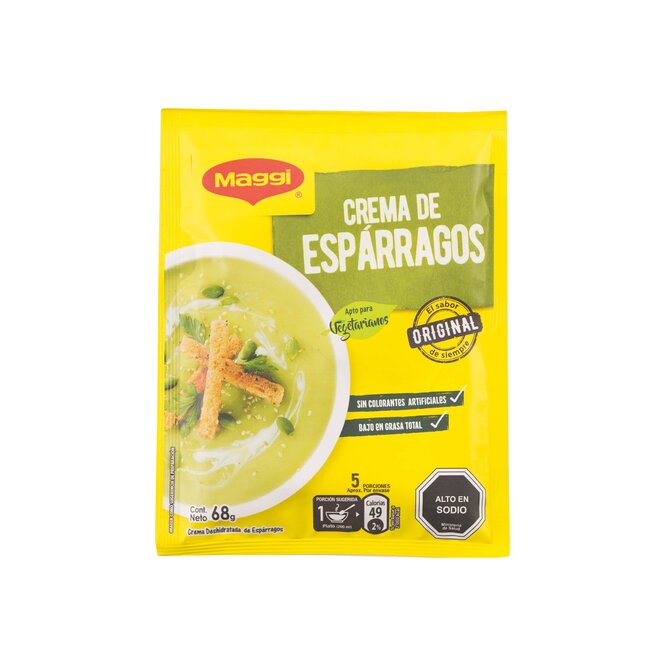 Crema de esparragos deshidratado en sobre Maggi 68 gramos