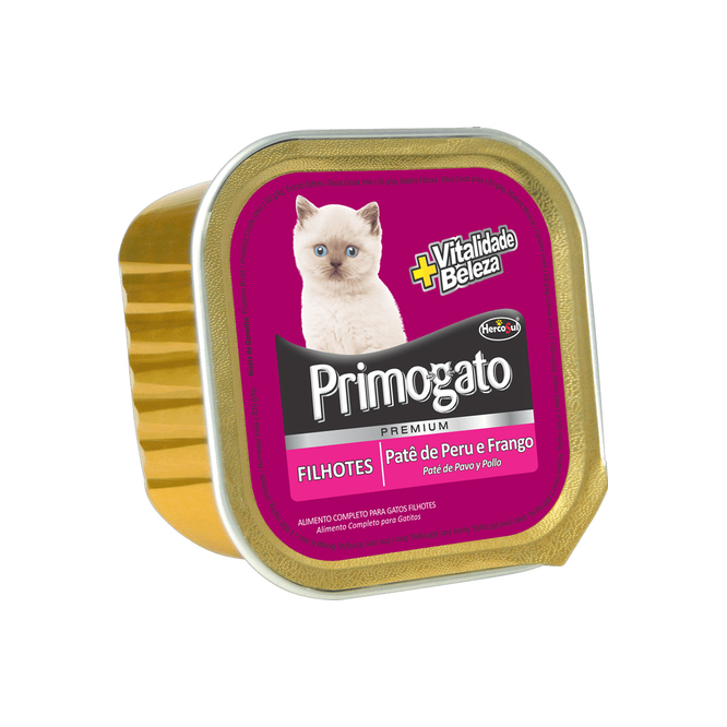 ALIMEN. P/ GATO PRIMO GATO PATE/JU 150GR