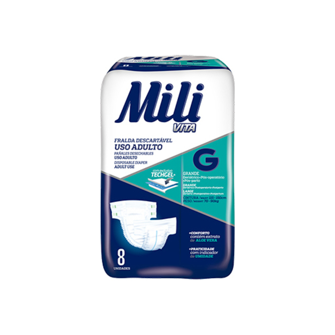 PAÑAL MILI ADULTO GRANDE *8UN