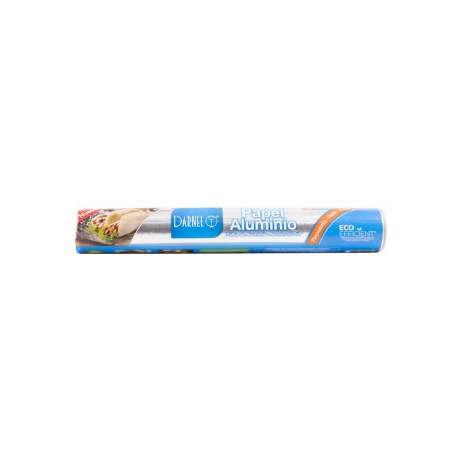 Papel aluminio 30 cm x 7.5 m Darnel Wrap por unidad