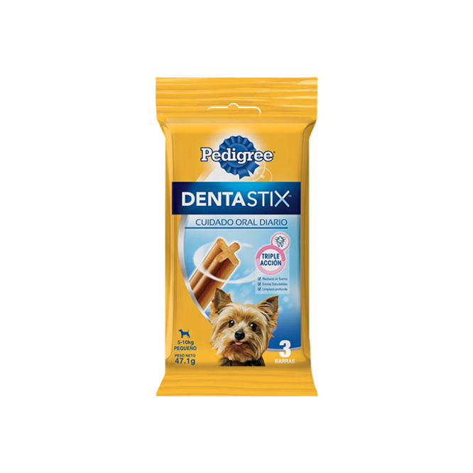 Huesito para perro Dentastix razas pequeñas en barra Pedigree 47,1 gramos