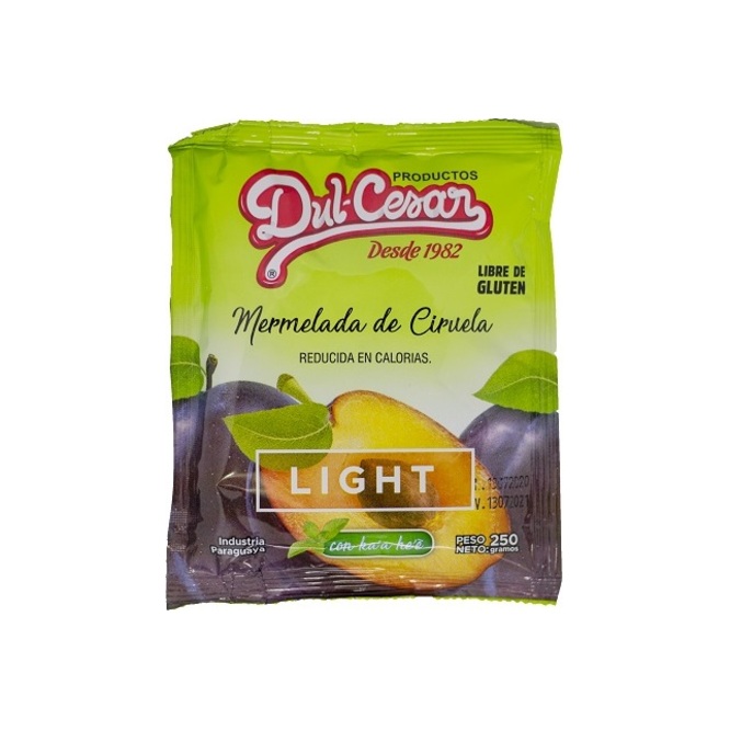 Mermelada sabor ciruela light frasco Dulcesar 250 gramos
