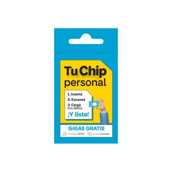 Chip autoactivado personal 1 unidad