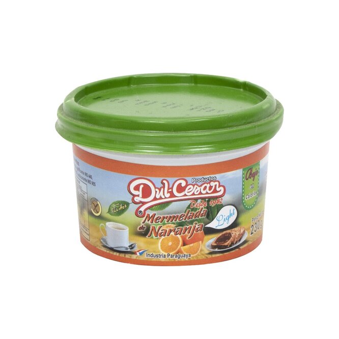 MERMELADA LIGHT DE NARANJA 230 GR DULCES
