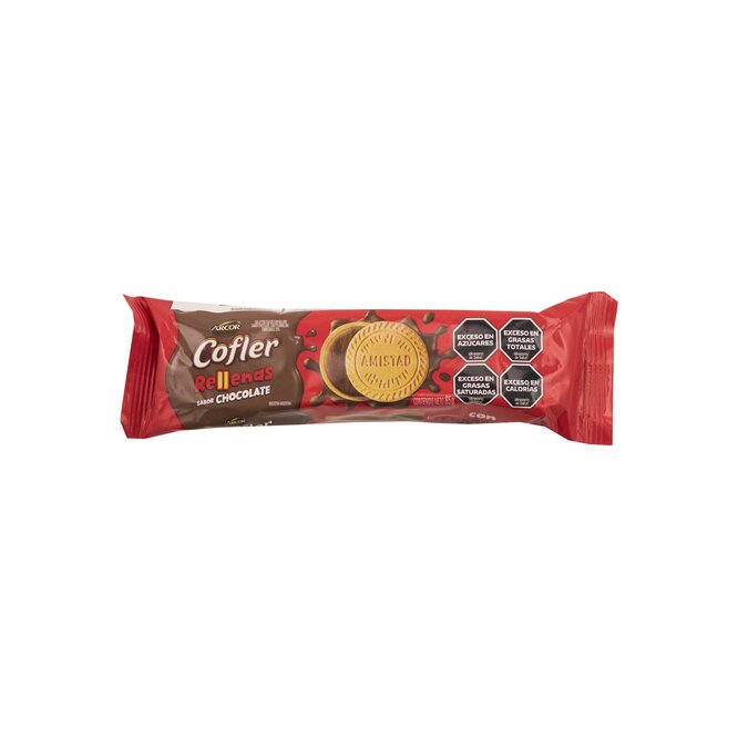 Galletita vainilla rellena de chocolate Cofler 85 gramos