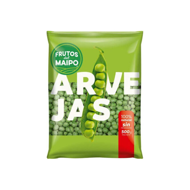 Arvejas en bolsa Frutos del Maipo 200 gramos