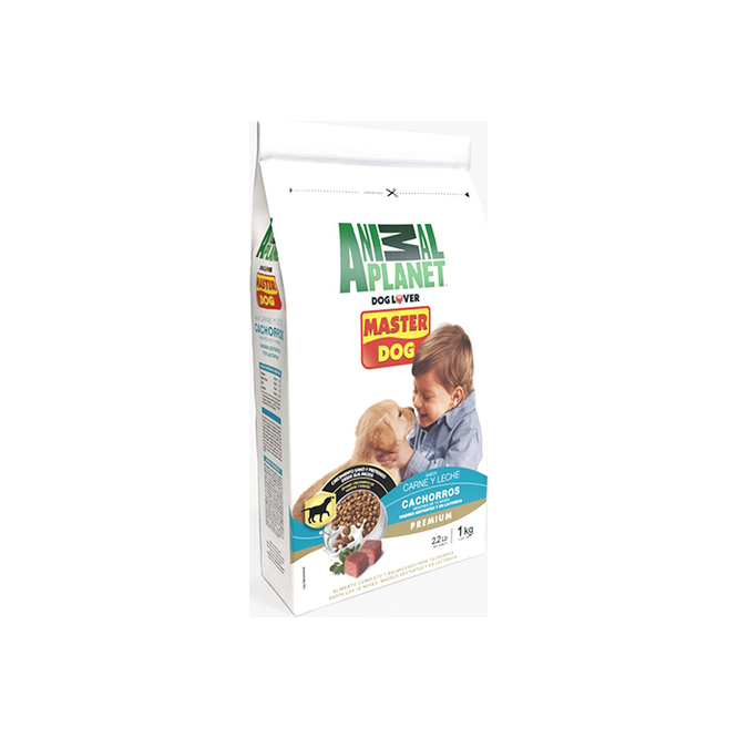 Alimento para perro cachorro carne y leche Master dog 1 kilo