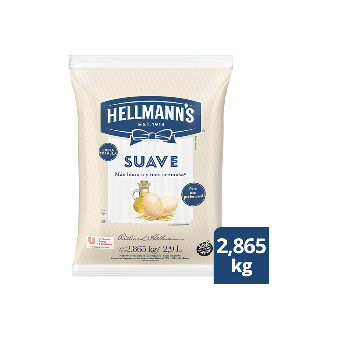 MAYONESA HELLMANNS SUAVE 2.865 KG