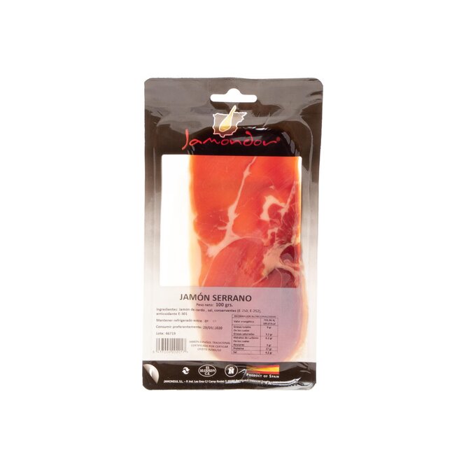 JAMON SR LONCHAS JAMONDOR 100 GR
