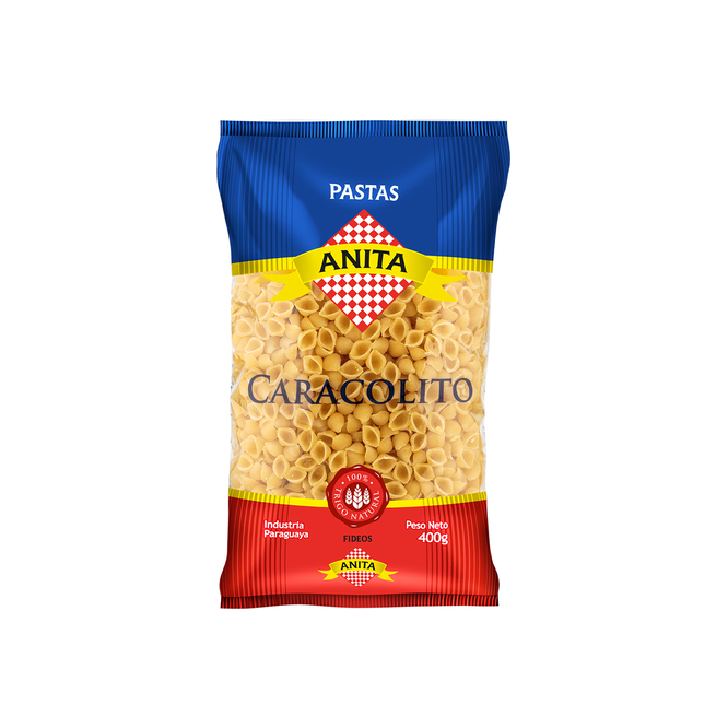 Fideo guisero caracolito paquete Anita 400 gramos