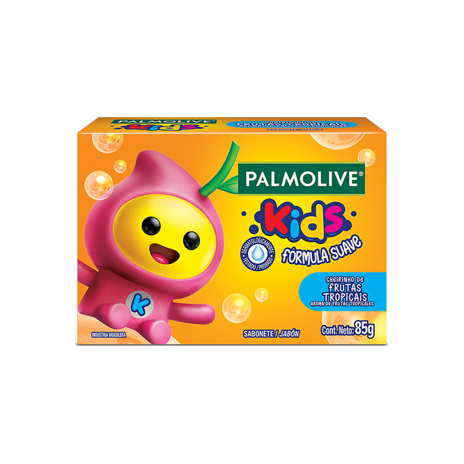Jabón de tocador Kids frutas tropicales Palmolive 85 gramos