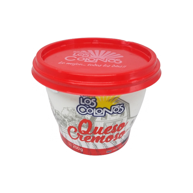 Queso crema pote Los colonos 200 gramos