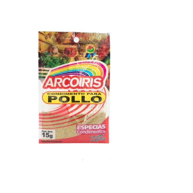 Condimento para pollo Arcoíris 15 gramos